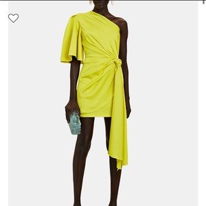 NWT SOLACE LONDON MARCIE ONE-SHOULDER MINI DRESS